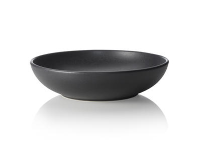 Bowl - Stoneware - Black - 28x28x7cm - 2ltr - Dishwasher Safe - Stackable