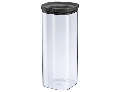 Storage Jar Stackable 2230 ml Black L