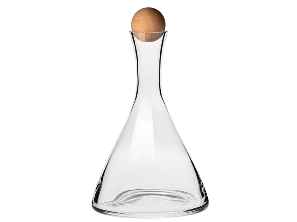 Carafe 1000 ml handmade with wooden ball