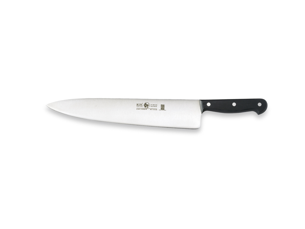 Chef's Knife - Stainless Steel - Black - 300mm - Hardness 56 HRC