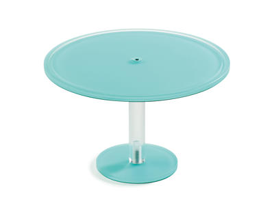 Cake stand on foot 33 cm Turquoise Mealplak