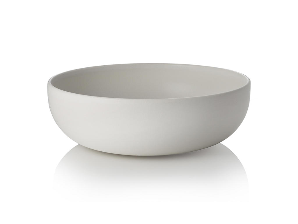Bowl - Stoneware - White - 260x260x85mm - 2ltr - Dishwasher Safe - Stackable