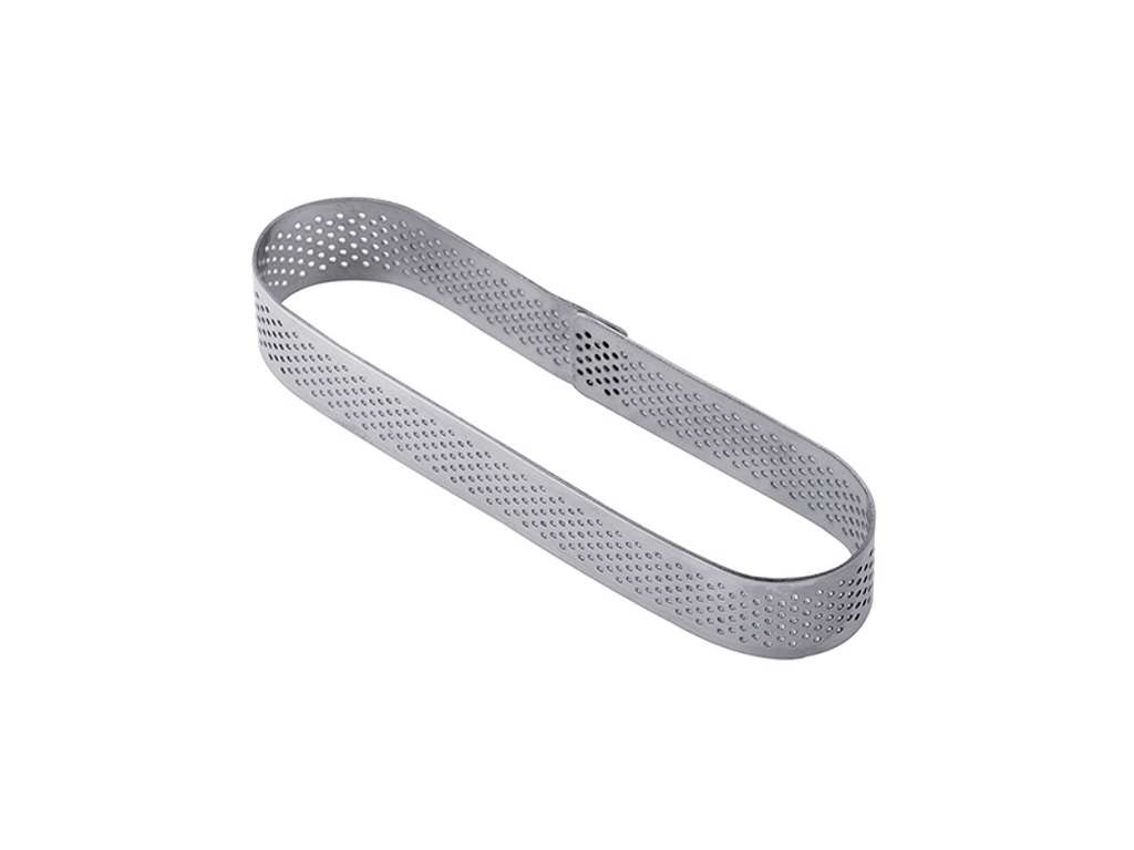 Baking ring oval perforated 125x30x20 mm