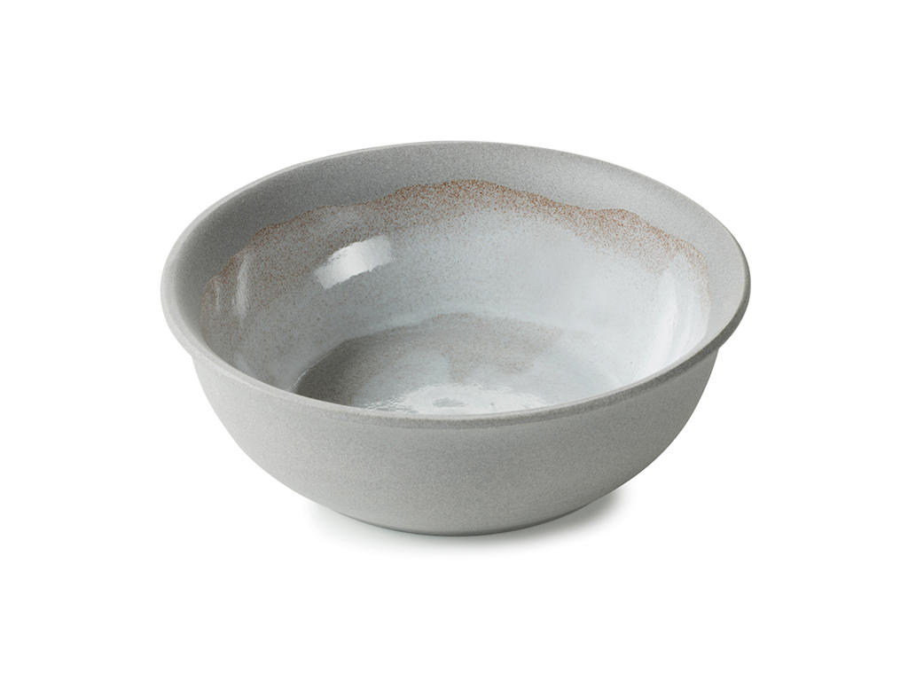No.W Bowl Ø 17 cm 55 cl White/Grey
