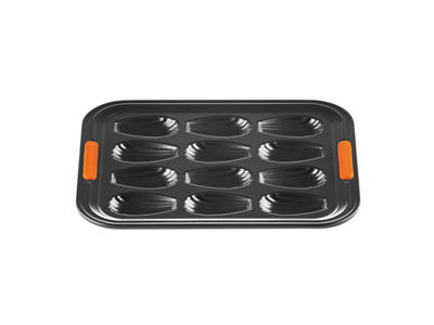 Baking Tray - Carbon Steel - Black - 43x27cm - 12 Holes