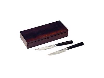 SENJEN Steak knives 2 pcs. 67 layers Ebony