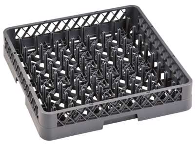 Dishwashing tray for plates 64 notches Gray