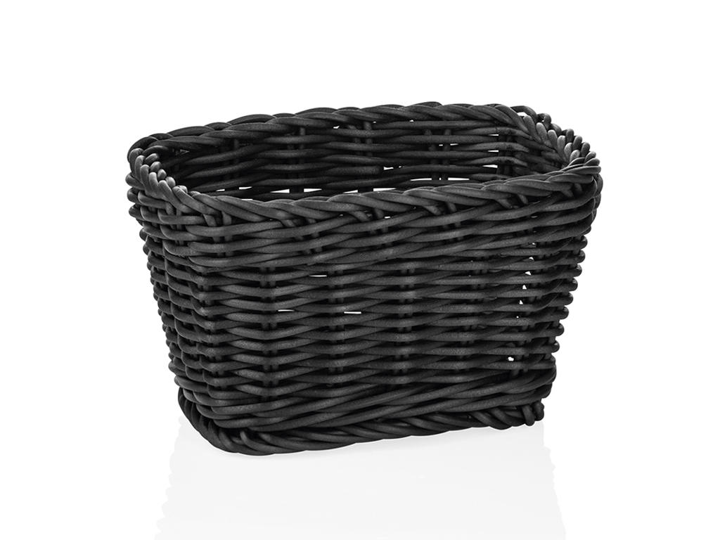 Bread basket Black 17x11x9 cm Weaver Pro