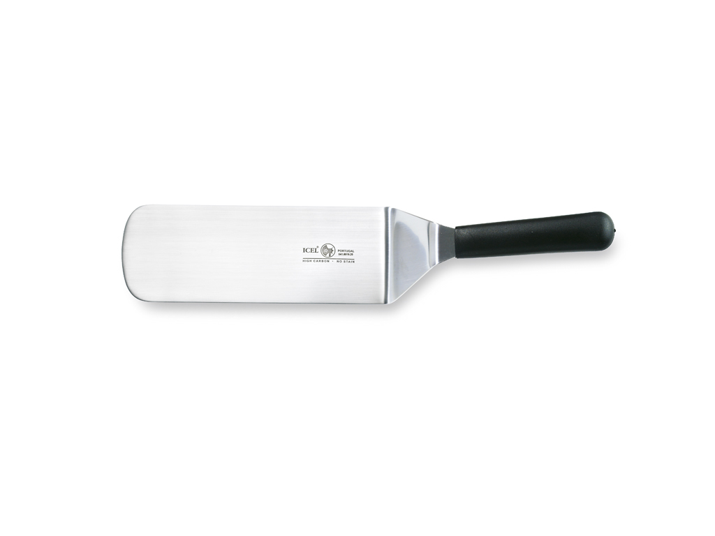 Palette Knife with Stainless Steel Black 200mm - Angled