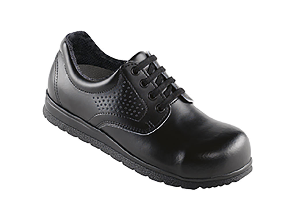 Safety shoes with laces, black