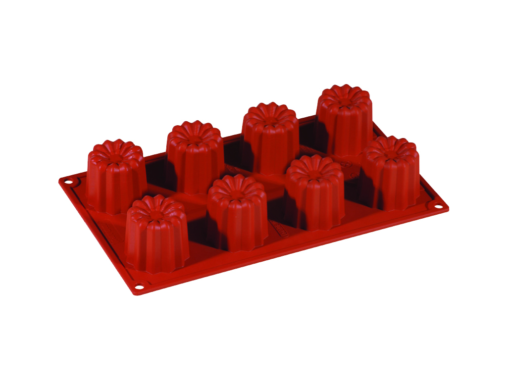 Baking mold Silicone 1/3 GN, 8 bordelaise