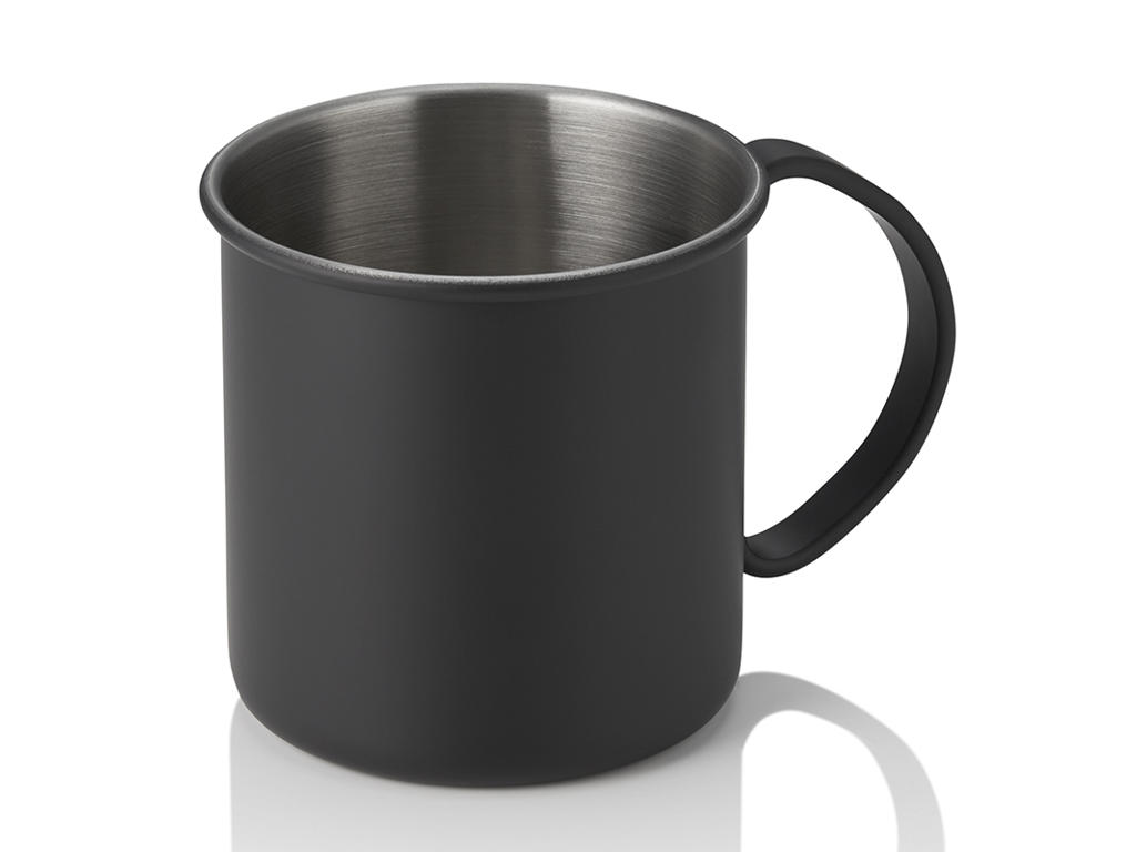 Mug w/handle Straight 0.45 l Black Nocturn Ø 9