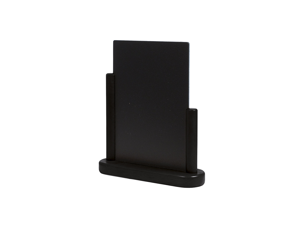 Board 15x21 cm A5 w/black wood foot table