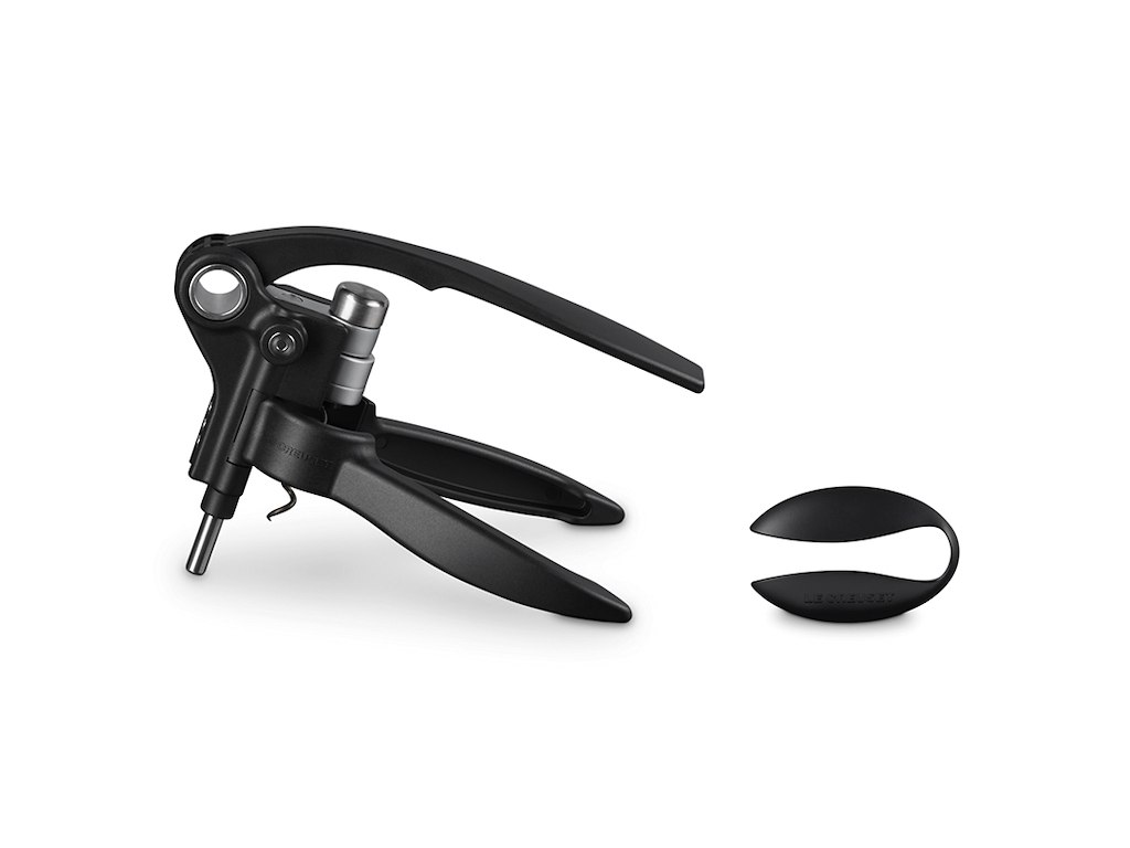 Corkscrew with Foil Cutter - Black - LM-250