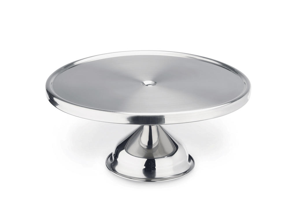 Cake plate with foot Crom ø30cm H 14.5 cm