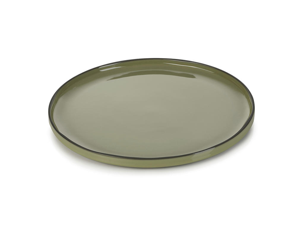Plate 20x30 cm Green Caractere