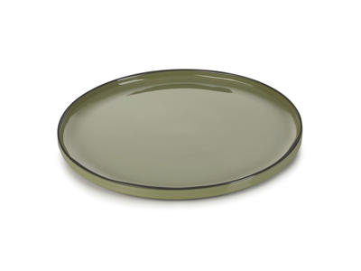 Plate 20x30 cm Green Caractere