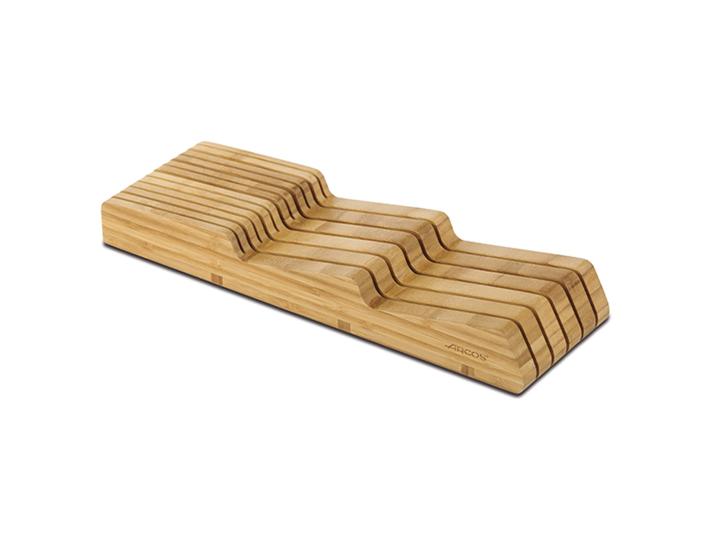 Knife holder for drawer, Arcos, bamboo
