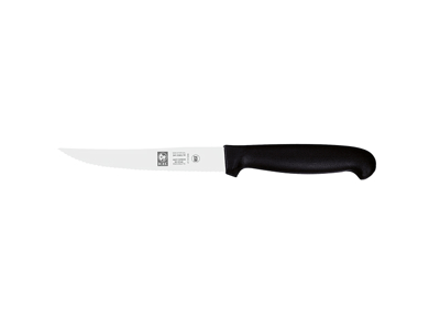 Herb Knife - Stainless Steel - Black - 130mm - Wavy Blade