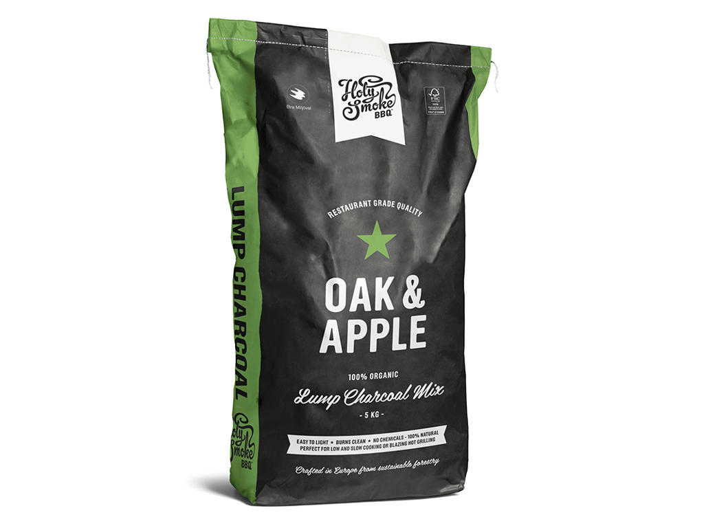 Charcoal 5 kg Oak Tree/Apple Holy Smoke