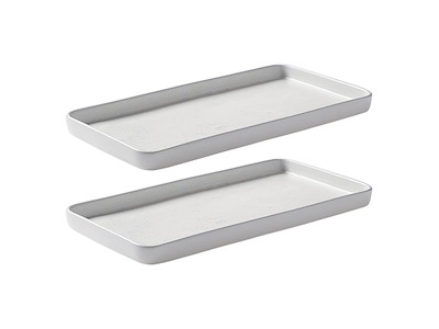 RAW Tray 2 pcs. 34x18x2.5 cm Arctic White