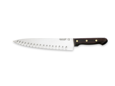 Slicing knife, 26 cm, Granton, Wooden handle, with air blade