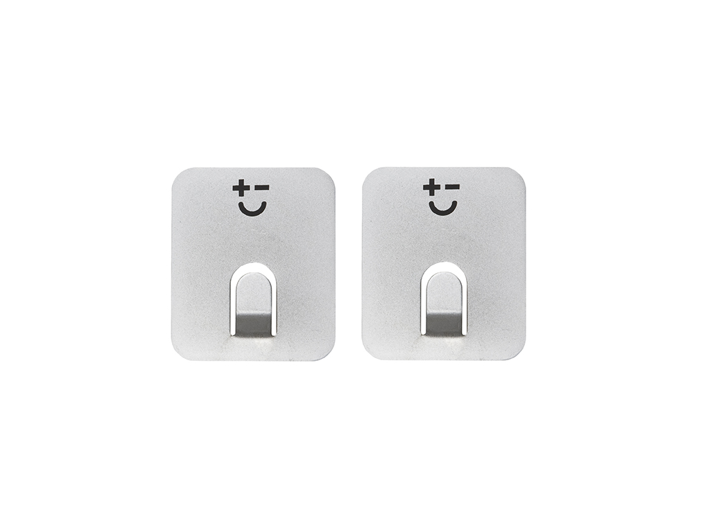 Magnetic hooks 2-pack Silver