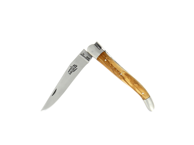 Folding knife, 11 cm, Laguiole Tradition, Handle of olive wood