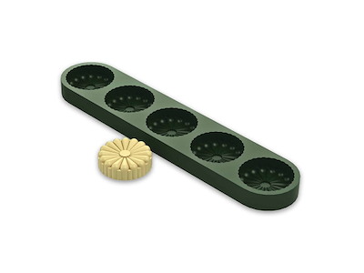 Tarteletform Monaka Blomst 5stk