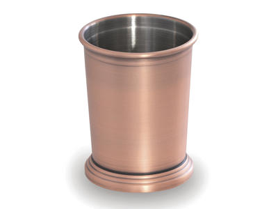 Mug without handle matte copper Ø8.5 cm 35 cl Lac