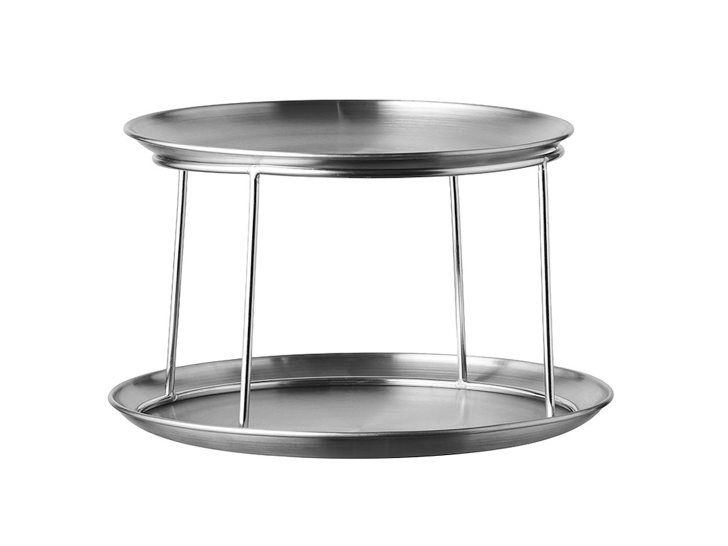 Seafood dish w/foot 2 tiers HOME