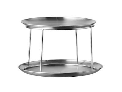 Seafood dish w/foot 2 tiers HOME