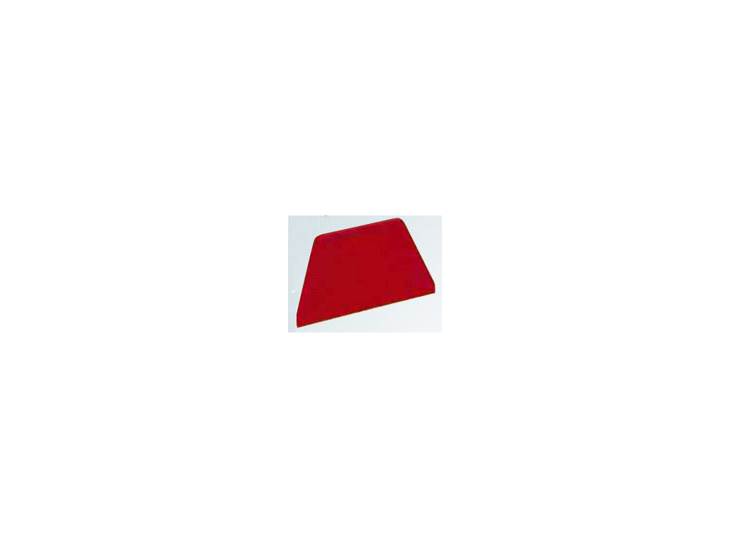 Dough Scraper Red 216 x 128mm trapezoid