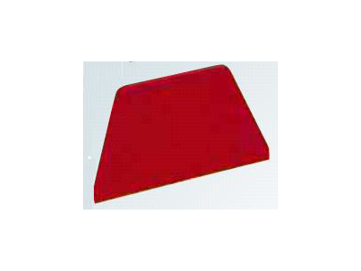 Dough Scraper Red 216 x 128mm trapezoid