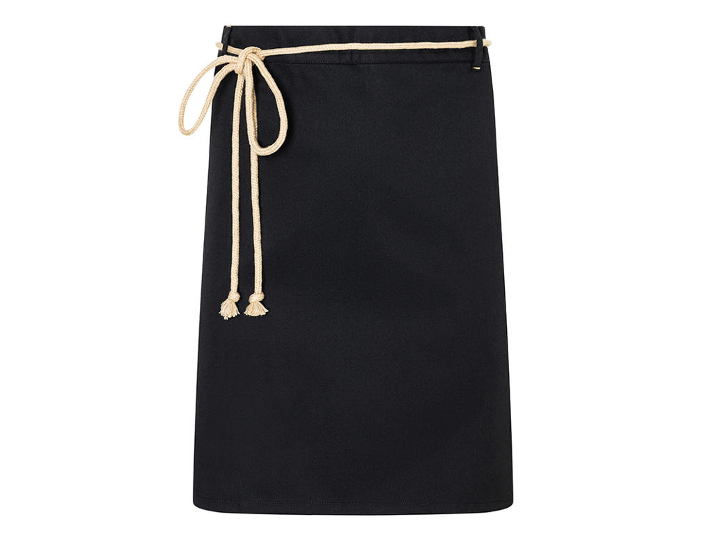 Apron with pocket and string Black 90x55 cm