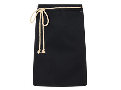 Apron with pocket and string Black 90x55 cm