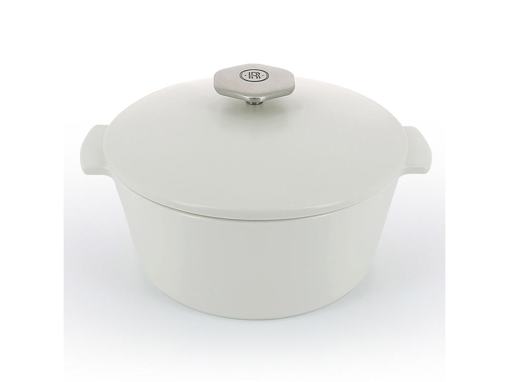 Cocotte RVLT 22 cm satin/White
