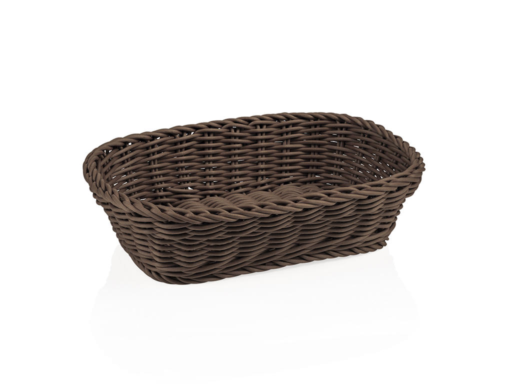Bread Basket Brown 26.5x19x7 cm Weaver Pro