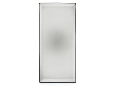 Plate Rectangle 32.5x15 cm Black Equinoxe