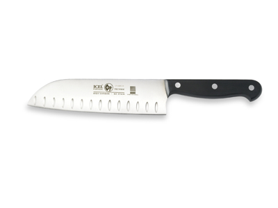 Santoku Knife - Stainless Steel - Black - 180mm - Air Cut