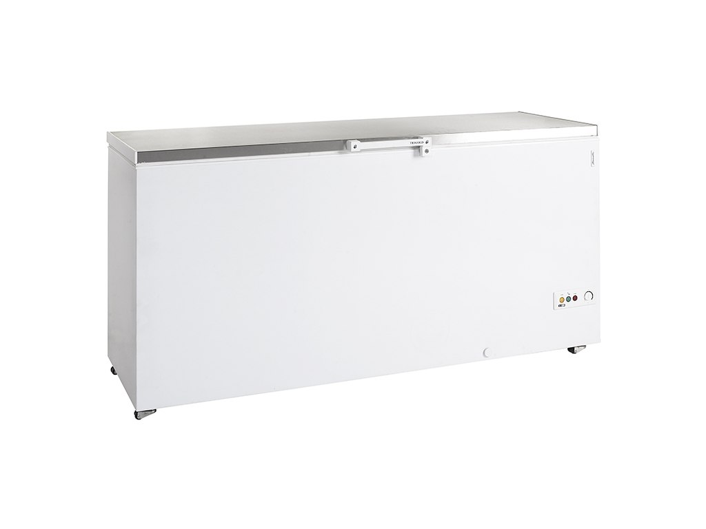 Chest freezer 553 ltr White/RF with wheels and lock