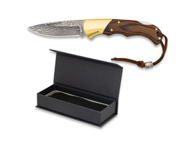 Pocket knife 7.4 cm 73 layers brass handle