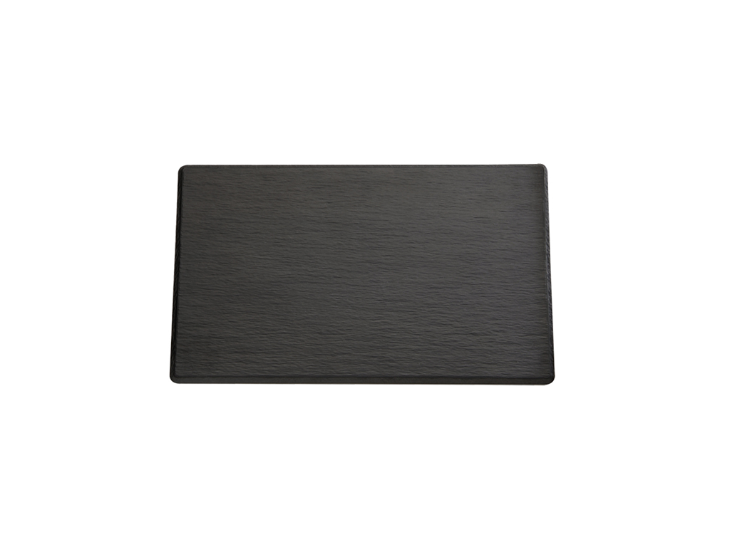 Melamine tray black 26.5 x 16.2 slate look