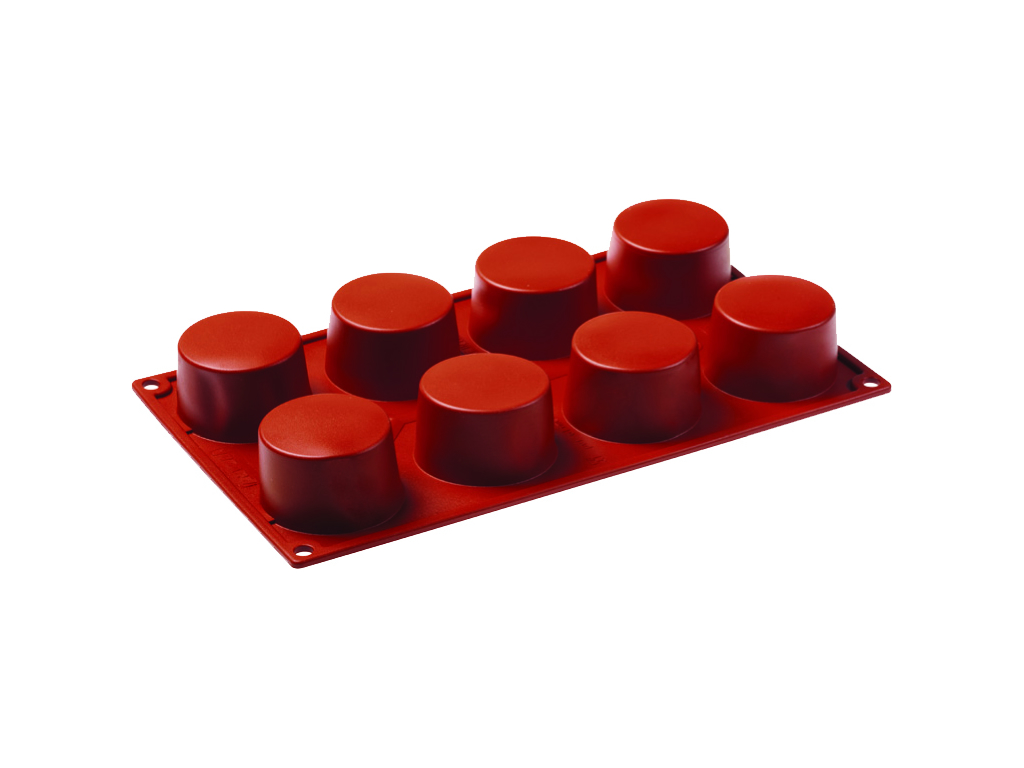 Baking mold Silicone, cylinder 8 form Ø 60 mm