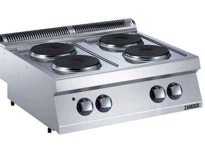 Cooking table 4 round plates electric 800 mm 700