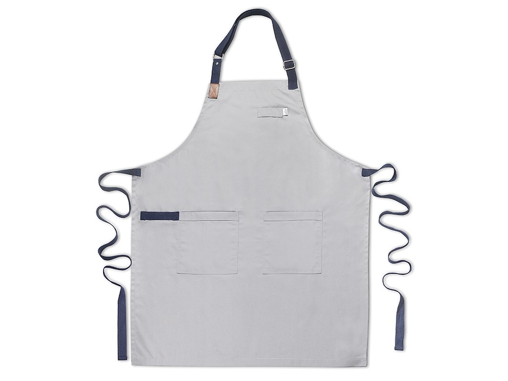 Apron Gray with Pockets 72x88 cm