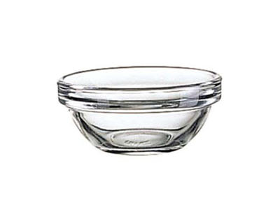 Stackable glass bowl