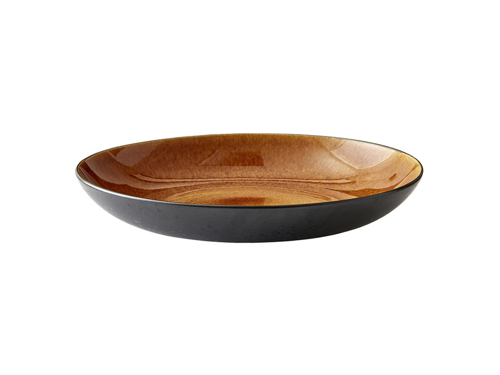 Bitz Plate Ø40 cm Black/Amber