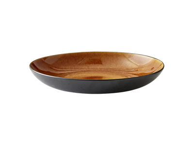 Bitz Plate Ø40 cm Black/Amber