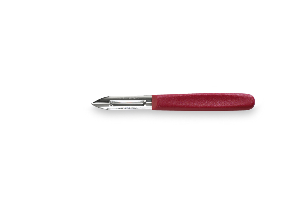 Thin peeler, Double, Victorinox, Red handle